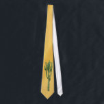 Euphorbia 'Cactus' Tie<br><div class="desc">Euphorbia 'Cactus': a fine specimen displayed on a desert dune background on this quality tie in this collectable design by Stronsy. Note: some species of Euphorbia have small leaves, and many are covered with spines so mistakenly referred to as cacti though originating in Africa, whereas cacti are native to the...</div>
