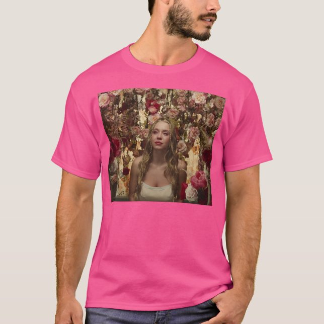 Euphoria Hbo Cassie Cries In Flowers T-Shirt (Front)