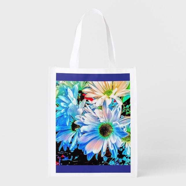 Euphoric Flowers Grocery Bag (Front)
