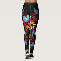 Euphoric Moder Hippie Rainbow Petals Leggings