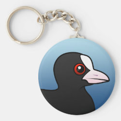 Eurasian Coot Basic Button Keychain
