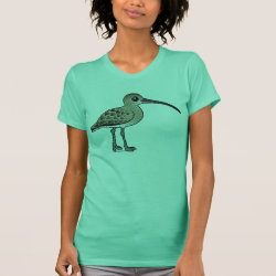 Eurasian Curlew Women's American Apparel Fine Jersey Short Sleeve T-Shirt
