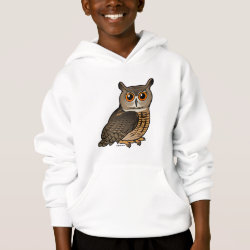 Eurasian Eagle-Owl Girls' American Apparel Fine Jersey T-Shirt