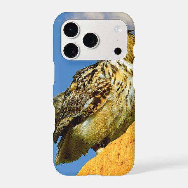 Eurasian eagle owl iphone case (Back)
