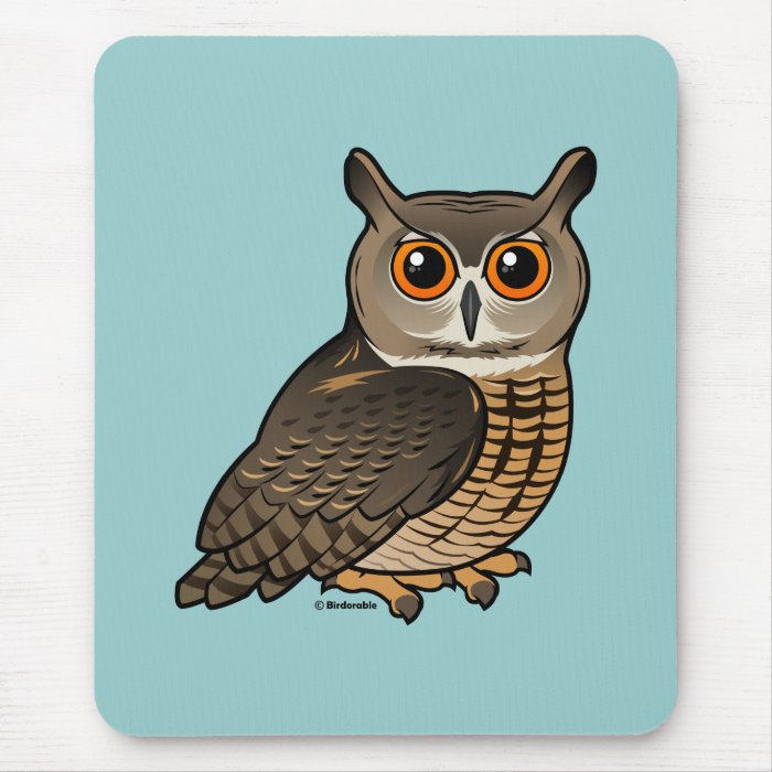 Eurasian Eagle Owl Mouse Pad