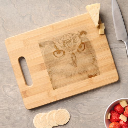 Eurasian Eagle Owl Photo Cutting Board