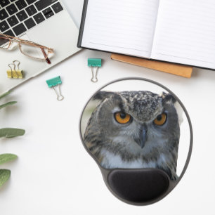 Eurasian Eagle Owl Photo Gel Mouse Pad
