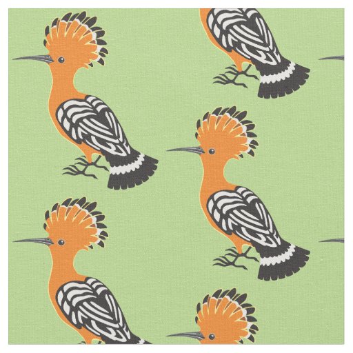 Eurasian Hoopoe (Upupa epops) Fabric