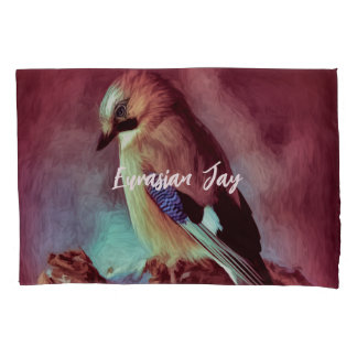 Eurasian Jay (Garrulus glandarius) Pillow Case