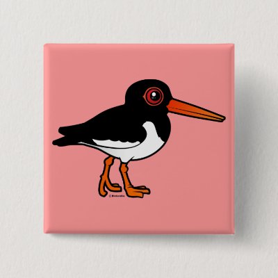 Eurasian Oystercatcher Pinback Button