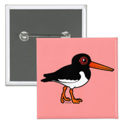 Eurasian Oystercatcher Square Button
