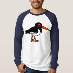 Eurasian Oystercatcher Men's Canvas Long Sleeve Raglan T-Shirt