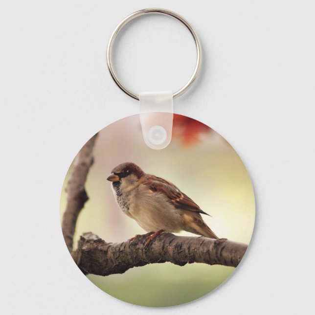 Eurasian Tree Sparrow Keychain (Front)