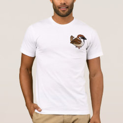 Eurasian Tree Sparrow Men's Basic American Apparel T-Shirt