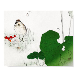 Eurasian Tree Sparrow, Watanabe Seitei Poster