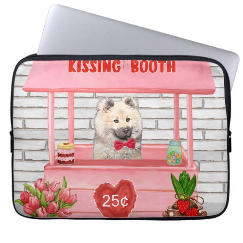 Eurasier Dog Valentines Day Kissing Booth Laptop Sleeve