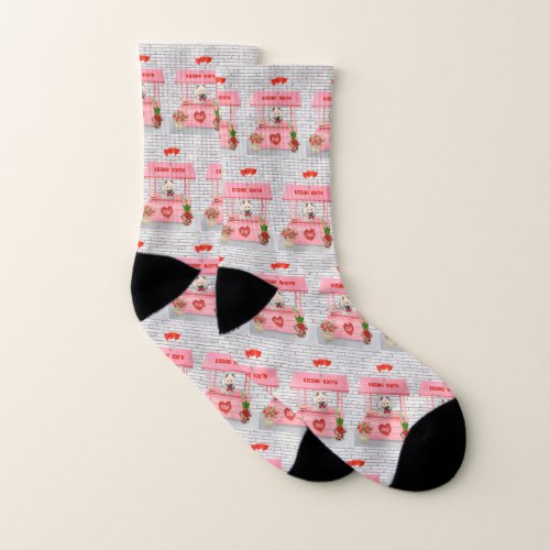 Eurasier Dog Valentines Day Kissing Booth Socks