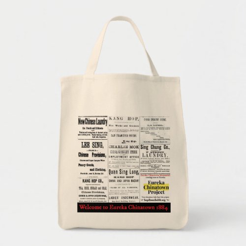 Eureka Chinatown 1884 grocery bag