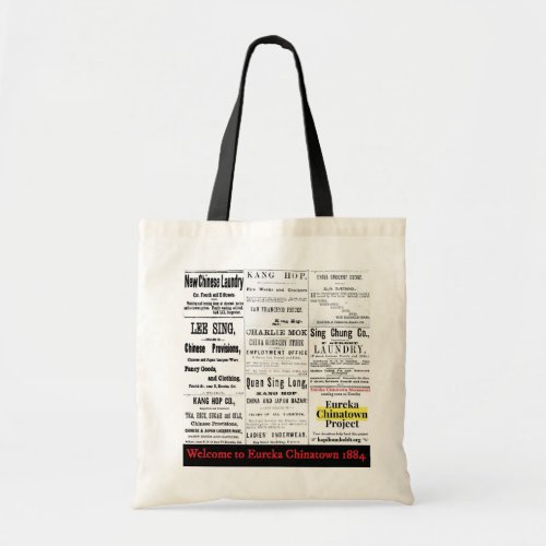 Eureka Chinatown 1884 tote bag