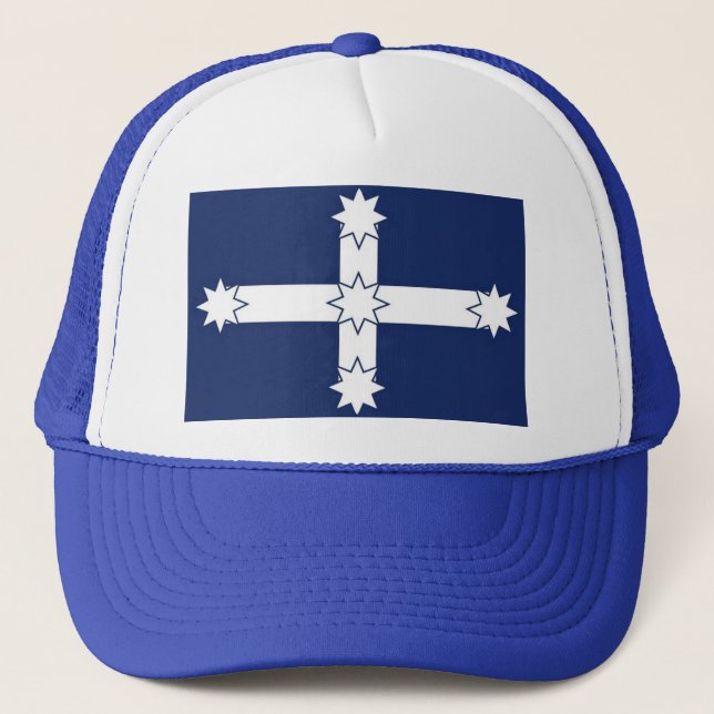 Eureka Flag blue/white truckers cap (Front)