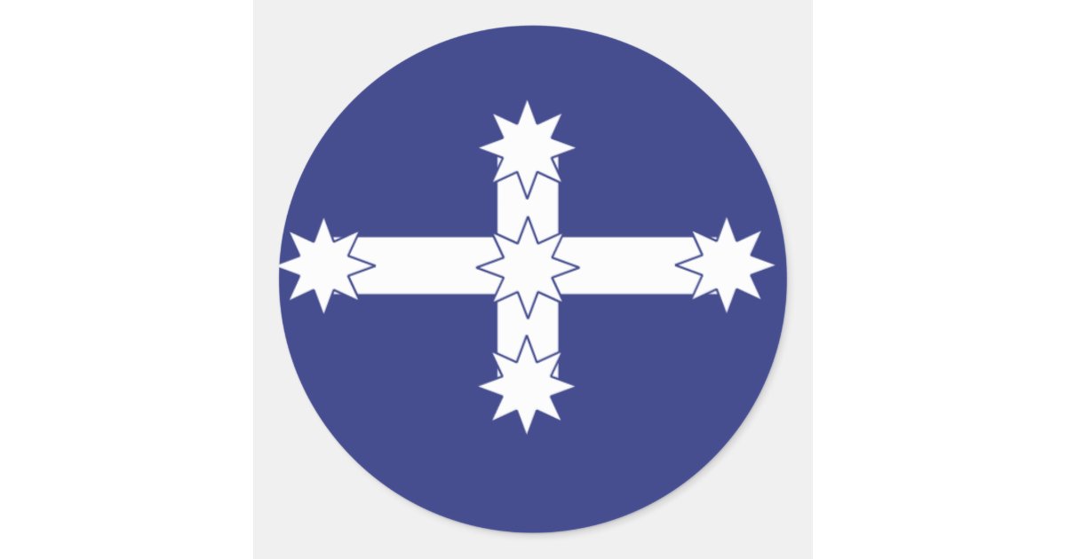 Eureka Flag Classic Round Sticker Zazzle