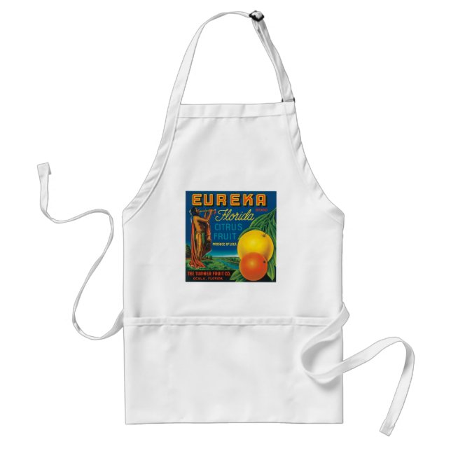 Eureka Florida Citrus Fruit Adult Apron (Front)