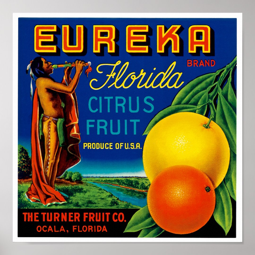 Eureka Florida Citrus Poster Zazzle