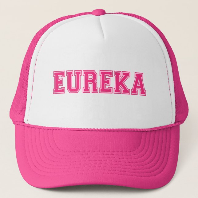 😜💡Eureka-Funny Cool Exclamation Stylish Trucker Hat (Front)