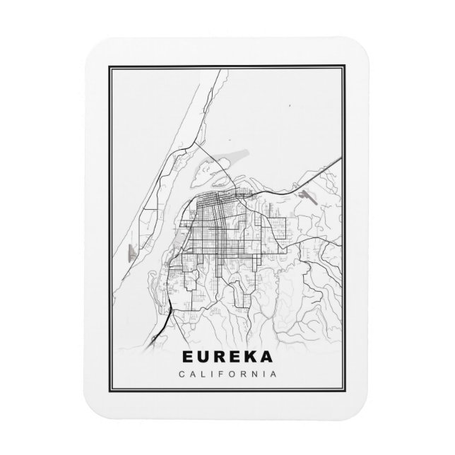 Eureka Map Magnet (Vertical)