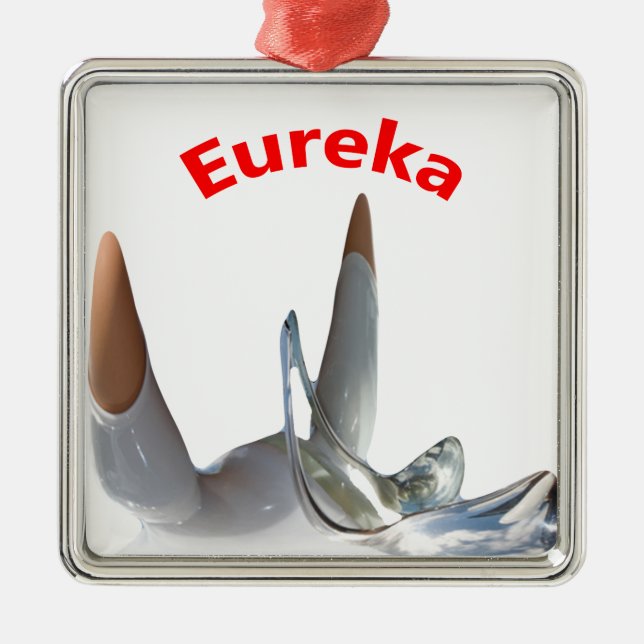 Eureka Metal Ornament (Front)