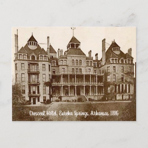 Eureka Springs Arkansas Crescent Hotel vintage Postcard