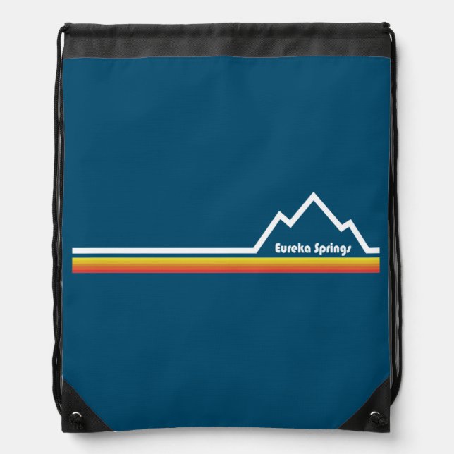 Eureka Springs, Arkansas Drawstring Bag (Front)
