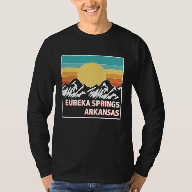 EUREKA SPRINGS ARKANSAS Retro sunset USA Souvenir T-Shirt (Front)
