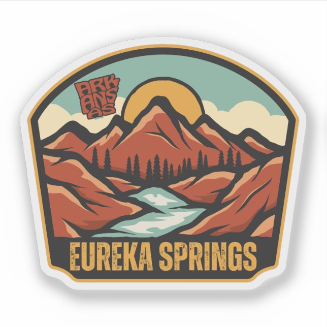 Eureka Springs, Arkansas  Sticker (Front)