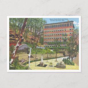 Eureka Springs Arkansas vintage Basin Park Postcard