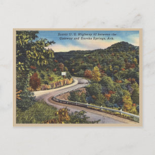 Eureka Springs Arkansas vintage Highway Scene Postcard