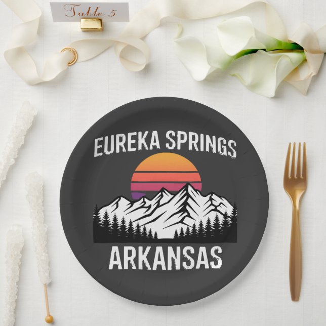 Eureka Springs Paper Plates (Wedding)