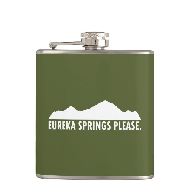Eureka Springs Please Flask (Front)