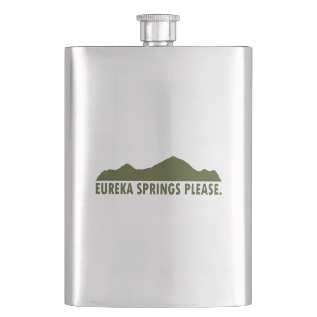 Eureka Springs Please Flask (Front)