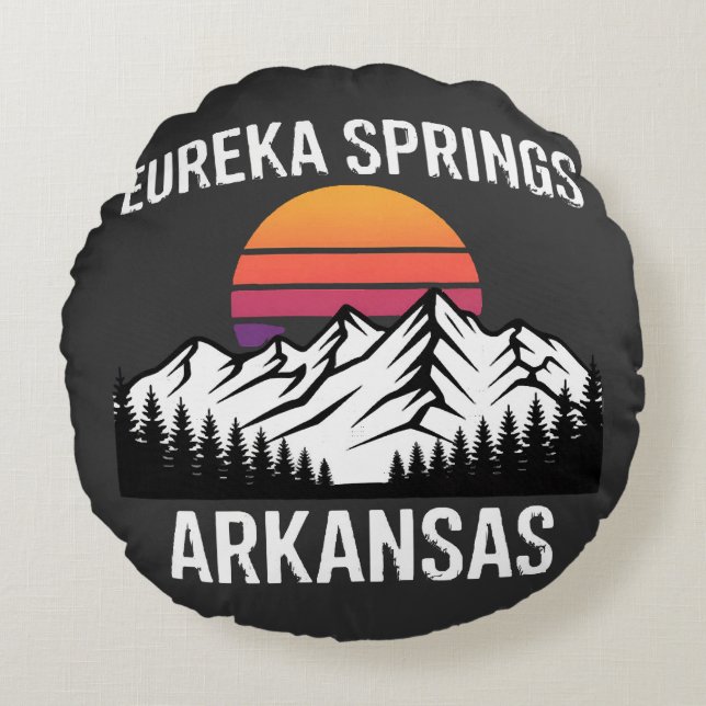 Eureka Springs Round Pillow (Front)