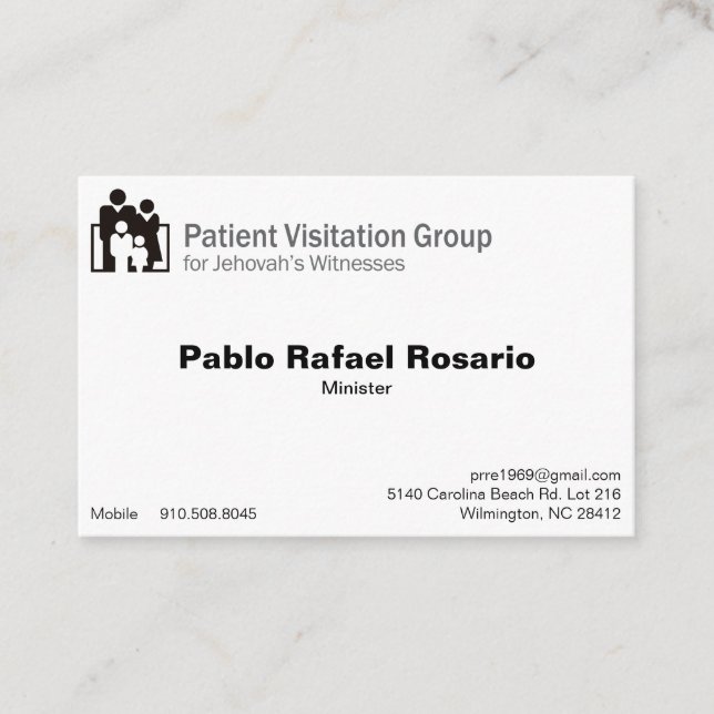 Euro, 3.346" x 2.165" Business Card (Front)