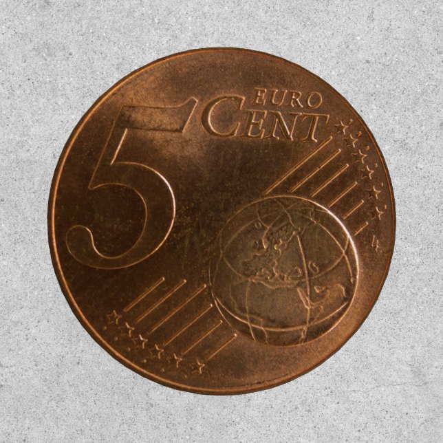 Euro 5 Cent Money Coin Patch (Front)