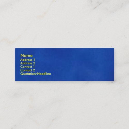 Euro Blue Profile Card Business Card Template