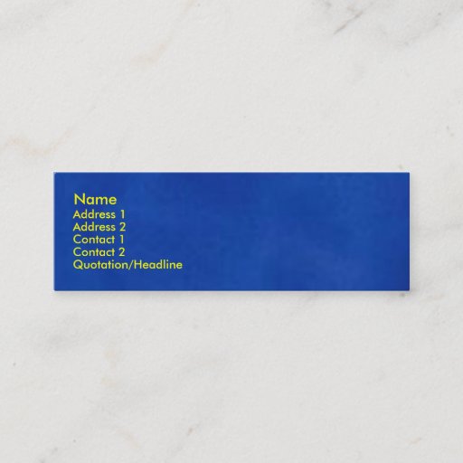 Customizable Euro Blue Profile Card Business Card Template
