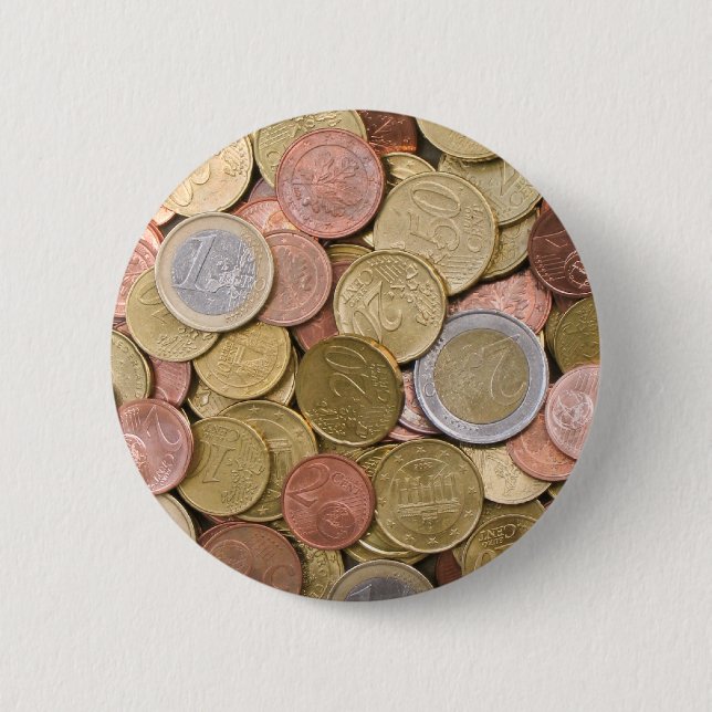Euro Cents Pinback Button (Front)