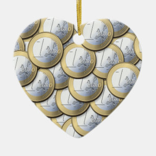 Euro Coins ornament - customize