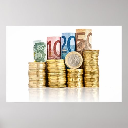 euro currency poster