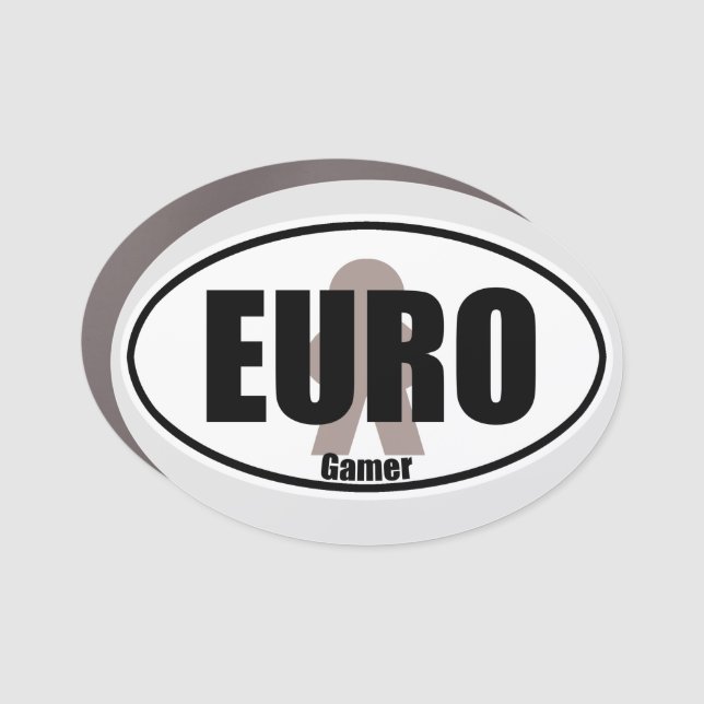 Euro Gamer Funny Meeple Tabletop Decal Style (Front)