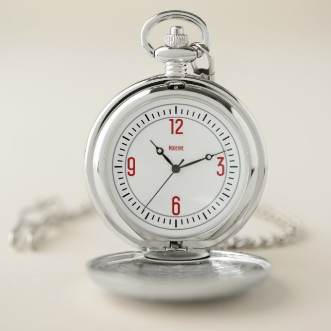 Euro Moderne 1 Designer Pocket Watch (Inside)