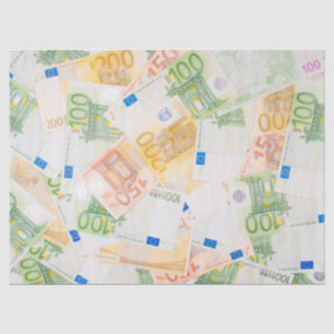 euro money tissue paper